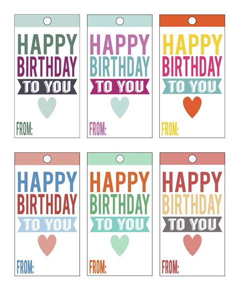 Happy Birthday Labels Free Printable